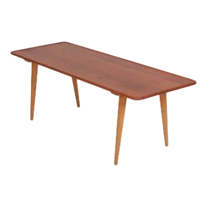 Teak Wood Coffee Table by Hans J. Wegner for Andreas Tuck