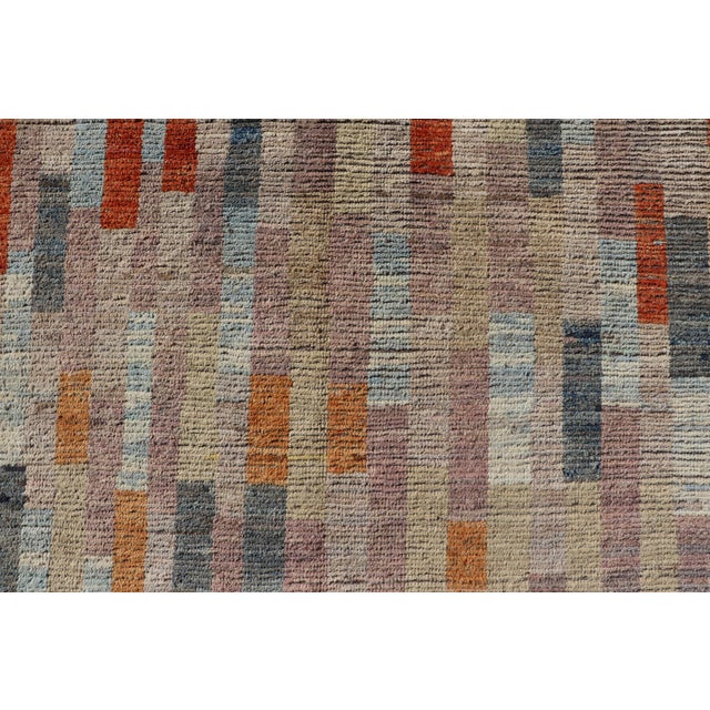 Keivan Woven Arts Modern Abstract Rug, Colorful Design 7' X 9'6 For Sale - Image 9 of 12