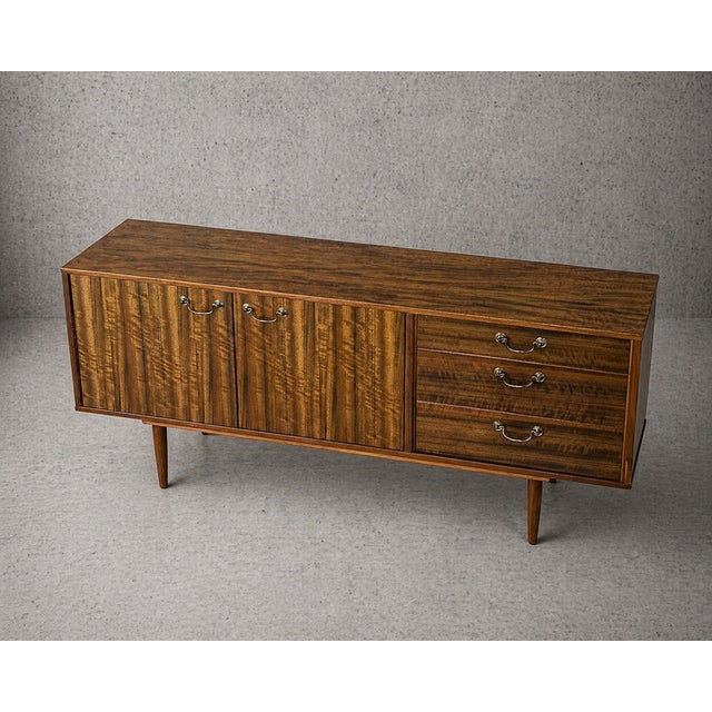 1970s Mid-Century Walnut and Teak Sideboard from Morris of Glasgow, 1970s For Sale - Image 5 of 11