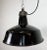 Industrial Black Enamel Factory Lamp with Cast Iron Top from Elektrosvit, 1950s For Sale - Image 6 of 18