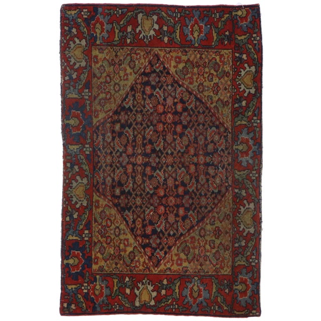 Early 20th Century Persian Malayer Rug, 02'00 X 03'01 For Sale - Image 9 of 9