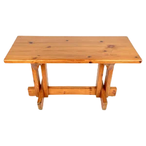 Pine Bench or Side Table in the Style of Charlotte Perriand, France, 1970s
