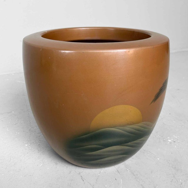 Japanese Earthenware Hibachi, 1948 For Sale - Image 4 of 15