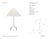 Marie Flanigan by Visual Comfort Signature Clifford Medium Table Lamp in Plaster White with Linen Shade Designer: Marie...