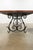 Vintage Wood Top Dining Table With Iron Base For Sale - Image 12 of 15