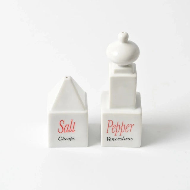 Postmodern Monumenti Salt and Pepper Shakers by Matteo Thun for Arzberg, 1980s, Set of 2 For Sale - Image 3 of 7