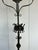 Gothic 19th Century Revival Gothic French Cross and Crown Cathedral Floor Candelabra For Sale - Image 3 of 11