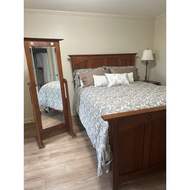 Wood Oak Bedroom Set For Sale - Image 7 of 7