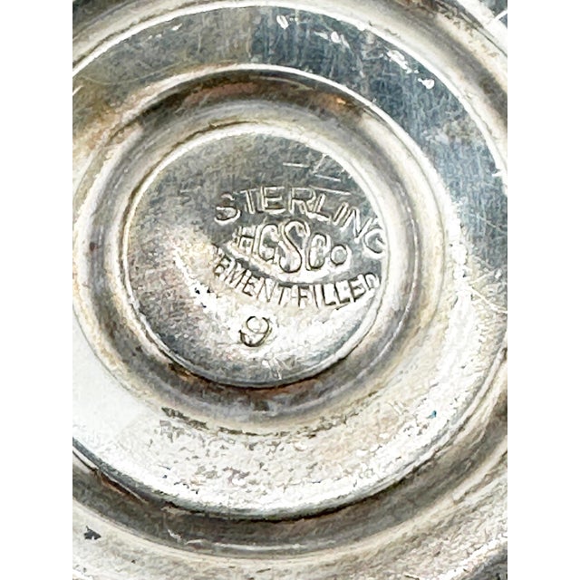 Metal Vintage HGS Company Weighted Sterling Silver Candy Dish For Sale - Image 7 of 7
