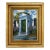 Late 20th Century Original Line Tutwiler Oil Painting - Side Profile Greek Revival Porch With Green Door For Sale