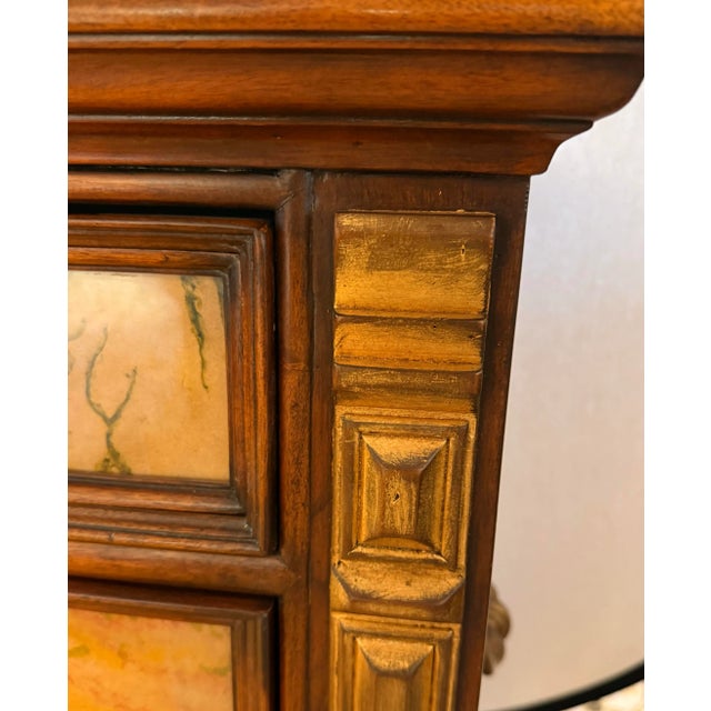 Wood Theodore Alexander Verre Eglomise Commode Chest of Drawers For Sale - Image 7 of 10