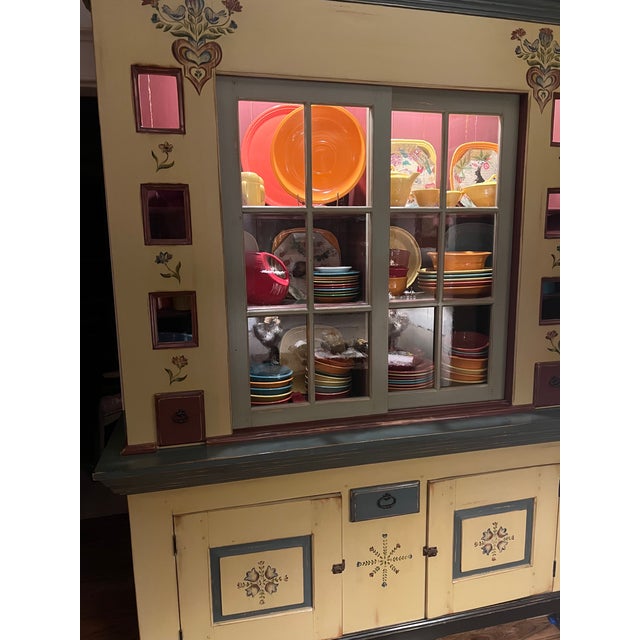 Painted Hutch by Woodland Furniture For Sale - Image 10 of 12