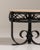 1920-1929 France Warm White Marble Wrought Iron Scroll-Base Table For Sale - Image 9 of 11