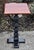 Vintage (1990's) Side Table has a Transitional Style with a Geometric Design Base made by Ethan Allen. The Table has a Two...