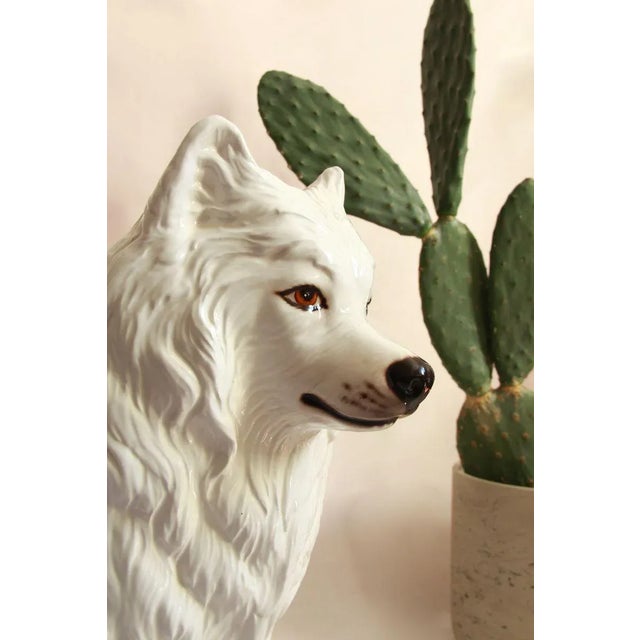 Nonce, Vintage Imposing Ceramic Dog Sculpture, Italy, 1970s For Sale - Image 4 of 9