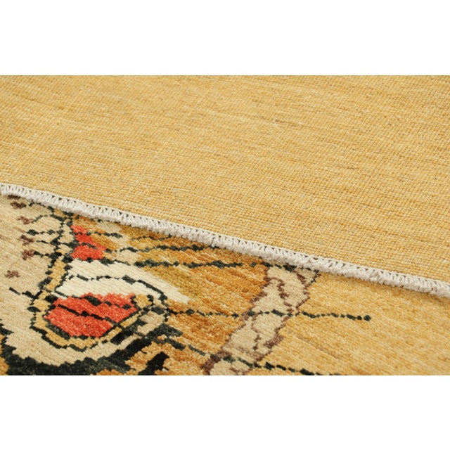 Textile Rug & Kilim’s Contemporary Tiger Pictorial Rug in Gold, Brown and Black Tones For Sale - Image 7 of 7