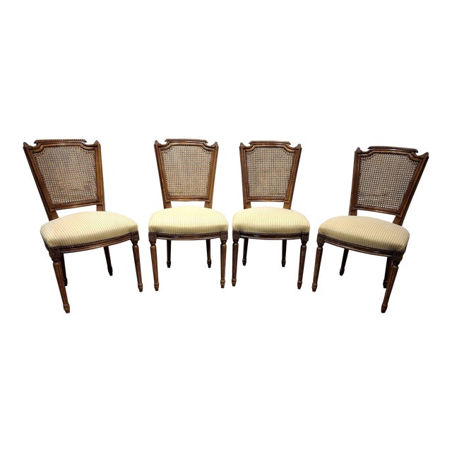 Vintage Louis XVI Style Dining Chairs Set of 4 Chairish