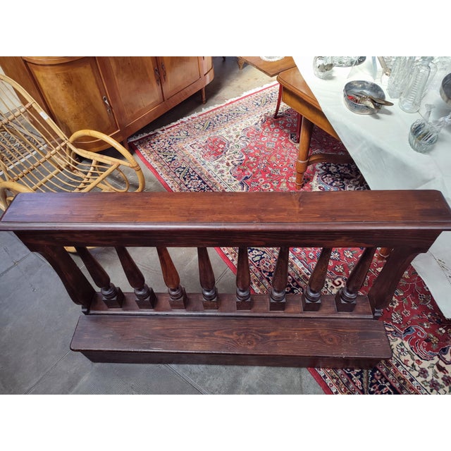 Late 19th Century Antique Wooden Balustrade, 1890s For Sale - Image 5 of 11