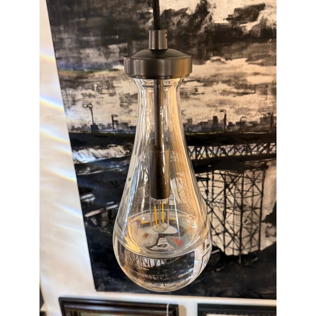 Restoration Hardware Alison Berger for Restoration Hardware Rain Pendant For Sale - Image 4 of 12