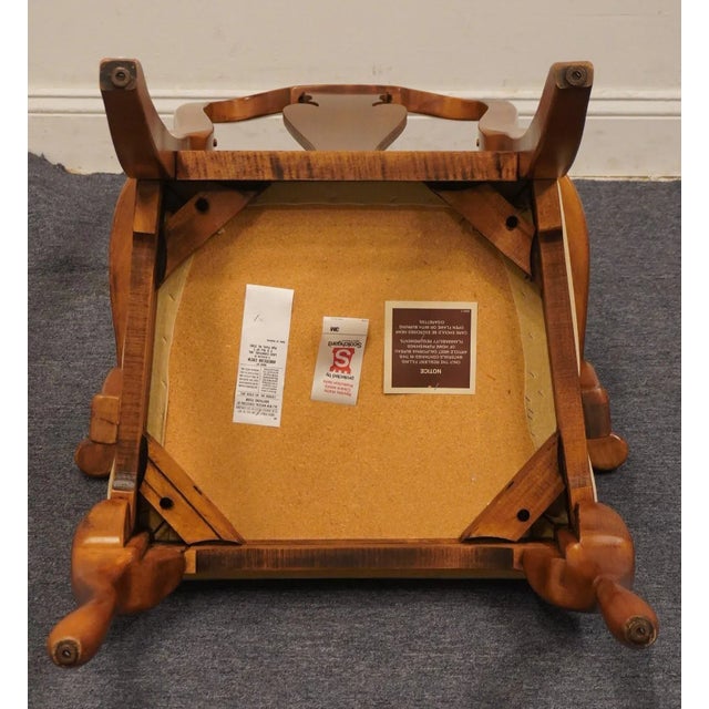 Wood American Drew Solid Cherry Traditional Queen Anne Style Dining Arm Chair For Sale - Image 7 of 10