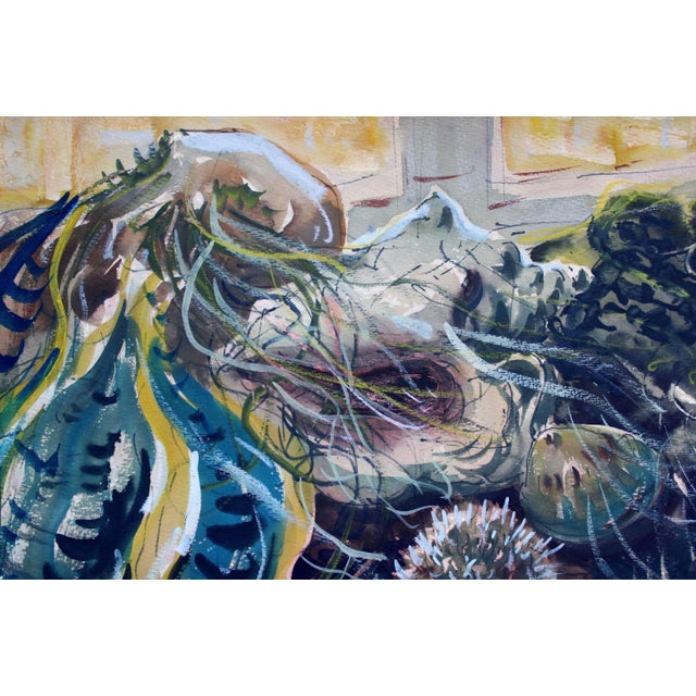 Paper Janis Brekte, Crab, 1971, Watercolor on Paper For Sale - Image 7 of 10