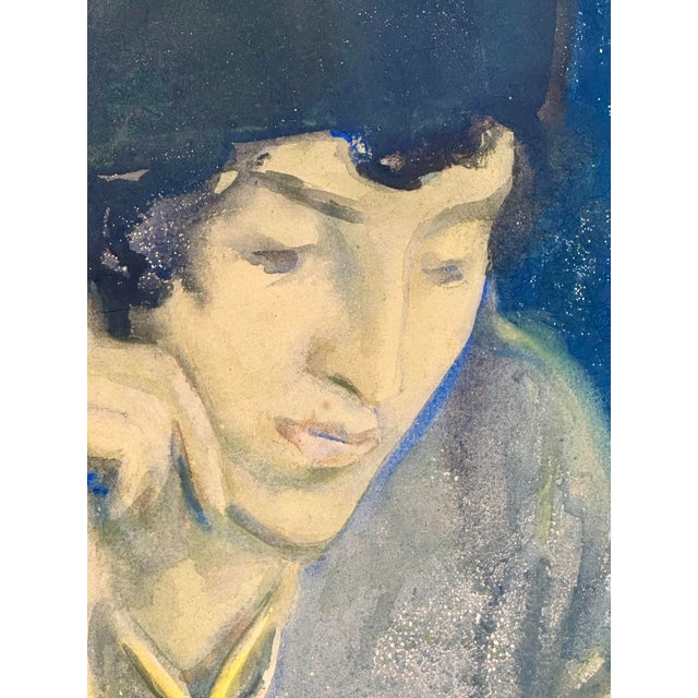 American Ashcan School Watercolor Painting Circa 1920 by Louise Buckingham Mansfield. For Sale - Image 10 of 11