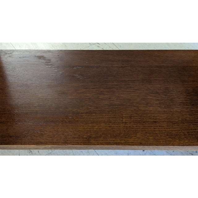 Stickley Arts and Crafts Oak Library Table For Sale - Image 9 of 12