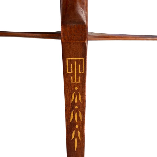 Vintage Hollywood Regency Carved Swan Side Table With Shelf For Sale - Image 9 of 13