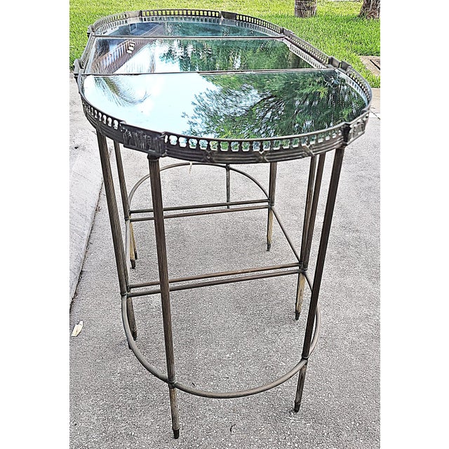 1920s Mid-Century Bauges Style 3 Piece Sofa Table For Sale - Image 11 of 11