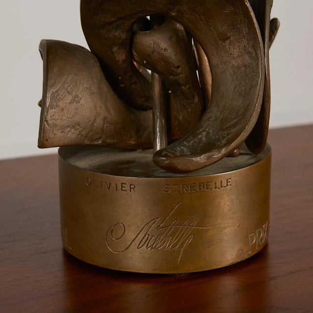 Bronze Saint-Michel Sculpture by Olivier Strebelle For Sale - Image 10 of 11