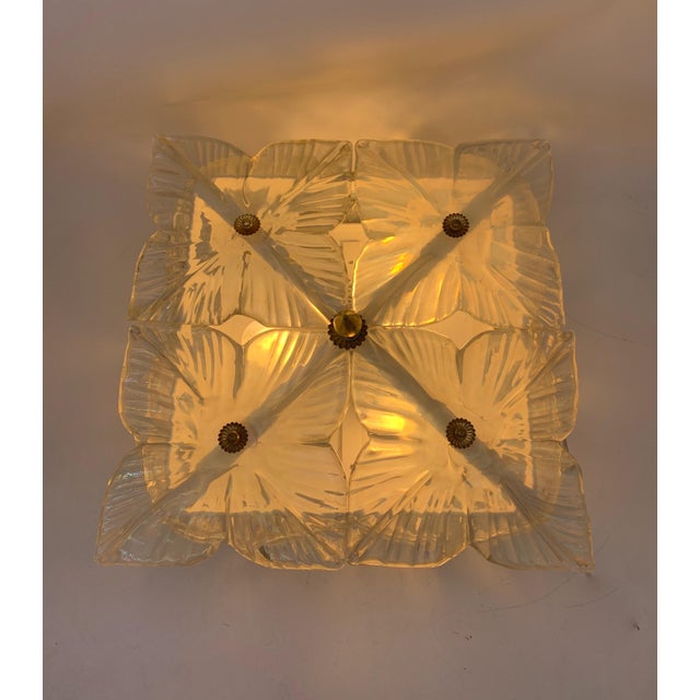 Vintage Wall Light with Murano Flowers by Seguso A.V., 1960 For Sale - Image 4 of 9