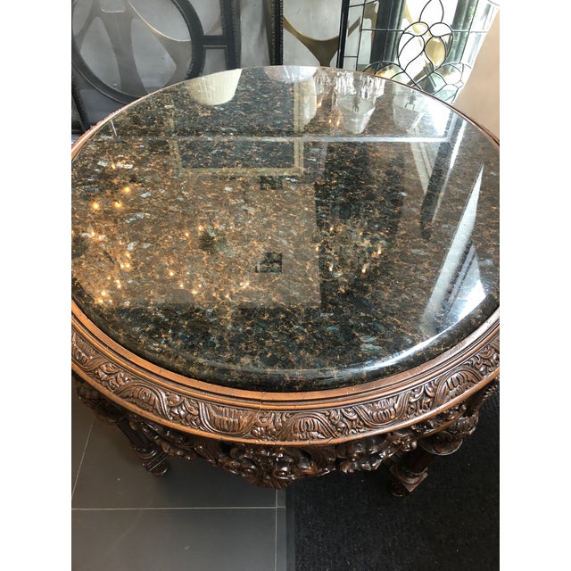 French Round Marble Top Table For Sale In Dallas - Image 6 of 7