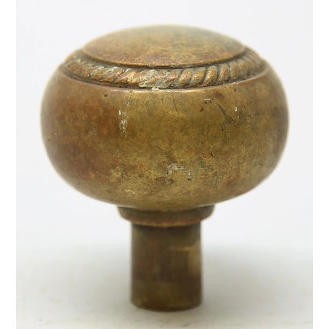Traditional Bronze Braid Concentric Door Knob For Sale - Image 3 of 4