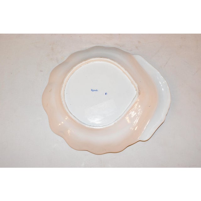Ceramic Early Spode Shaped Dish For Sale - Image 7 of 8