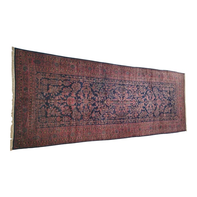 1920s Antique Sarouk Mohajeran Rug For Sale