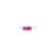 Contemporary Natural Ruby & Diamond Three Stone Stackable Bezel Band Size 5.5 in 14k White Gold For Sale - Image 3 of 13