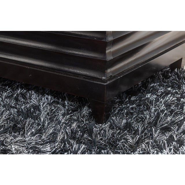 Late 20th Century Barbara Barry for Baker Modern Fluted Black Lacquered Sideboard Credenza For Sale - Image 11 of 11