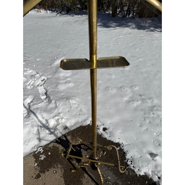 Metal Mid 20th Century Modern Brass Gentlemen’s Valet For Sale - Image 7 of 7