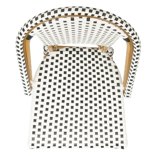 Metal Zaid Barstool - Black/White For Sale - Image 7 of 10