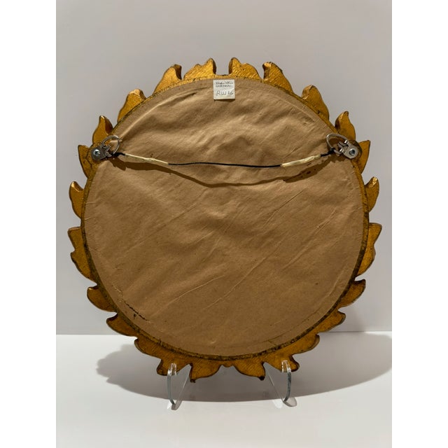 Vintage Chelsea House Gilt Wood Laurel Wreath Round Wall Mirror 15.5" For Sale In Atlanta - Image 6 of 8