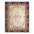 Wonderful Ivory Background Color With Dynamic Florid Design Antique American Hooked Rug For Sale