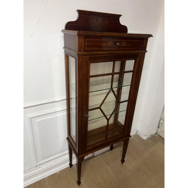 Vintage Mahogany Display Cabinet, 1950 For Sale - Image 11 of 11