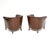 Vintage Swedish Leather Armchairs, 1950s, Set of 2 For Sale - Image 4 of 8