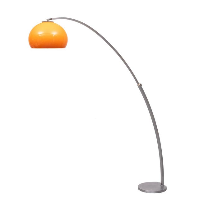1970s Adjustable Arc Floor Lamp from Gioffredo Reggiani, Italy, 1970s For Sale - Image 5 of 15