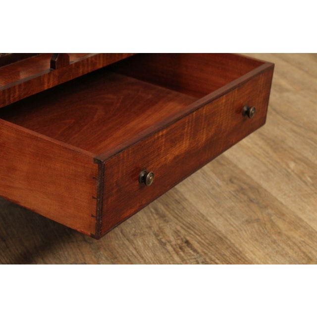 Antique English Regency Mahogany Canterbury For Sale - Image 4 of 12
