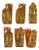Set Italian Palladio Gilt and Painted TolewareFoliate Curtain Tie-Backs (6 Pieces) For Sale