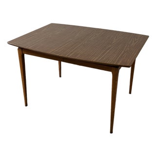 Mid-Century Modern Dining Table With Two Extensions ~ Seats Up to 6 For Sale