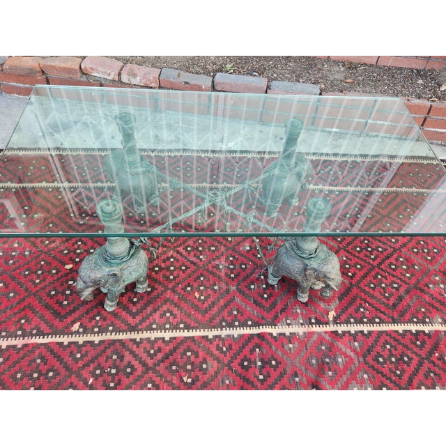 1960's Bronze Elephants Coffee Table For Sale In Los Angeles - Image 6 of 6