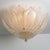 Onee elegant hand blown Murano glass flush mount of Barovier & Toso. Made in Italy, Europe, around 1970. The light fixture...