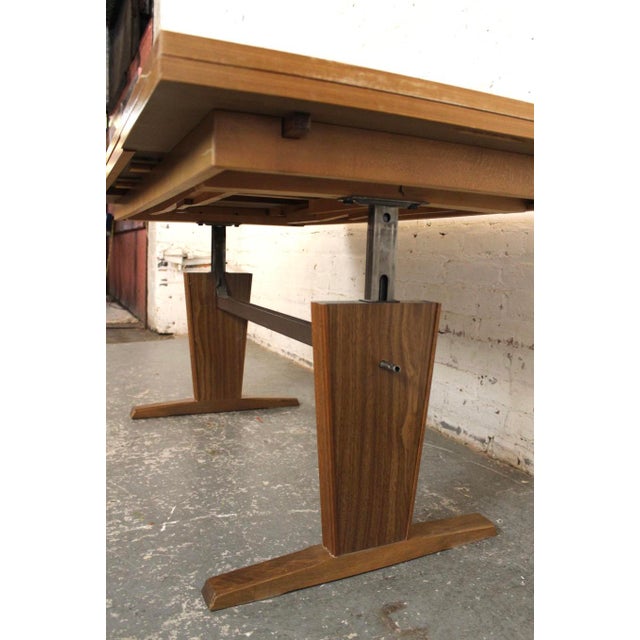 Mid-Century Convertable Coffee/Dining Table W/ Inlay For Sale - Image 12 of 13